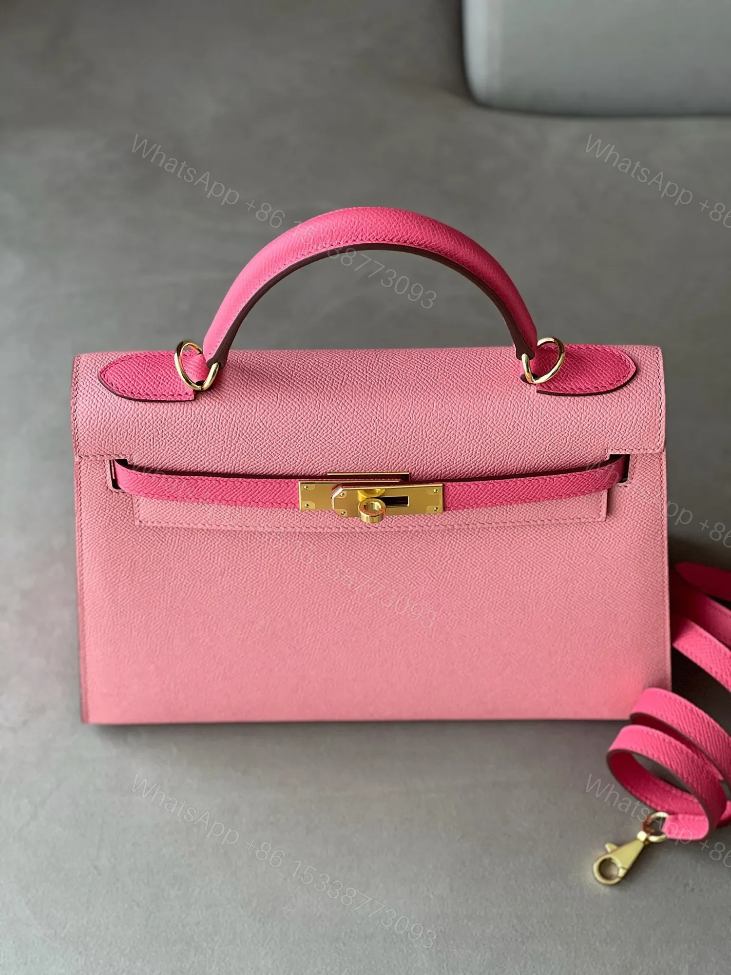 View 5 of HN 28 Rose Pink/ Pink Gold Hardware