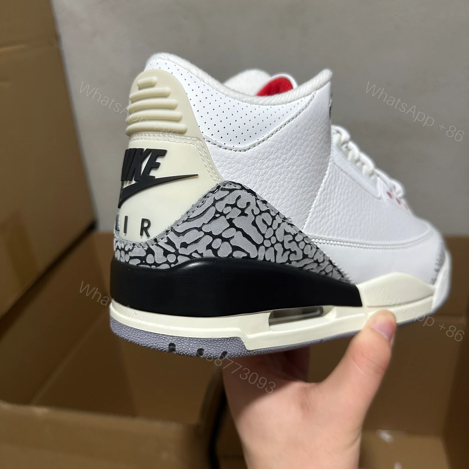 View 3 of Jordan 3 Retro White Cement Reimagined