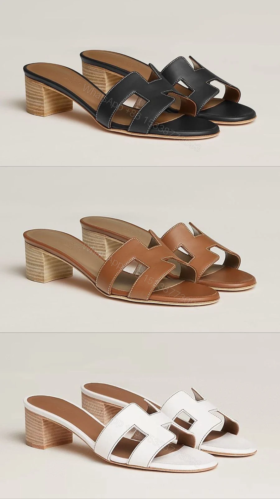 View 2 of BUY HERMES FIRST COPY BLOCK HEELS FOR WOMEN