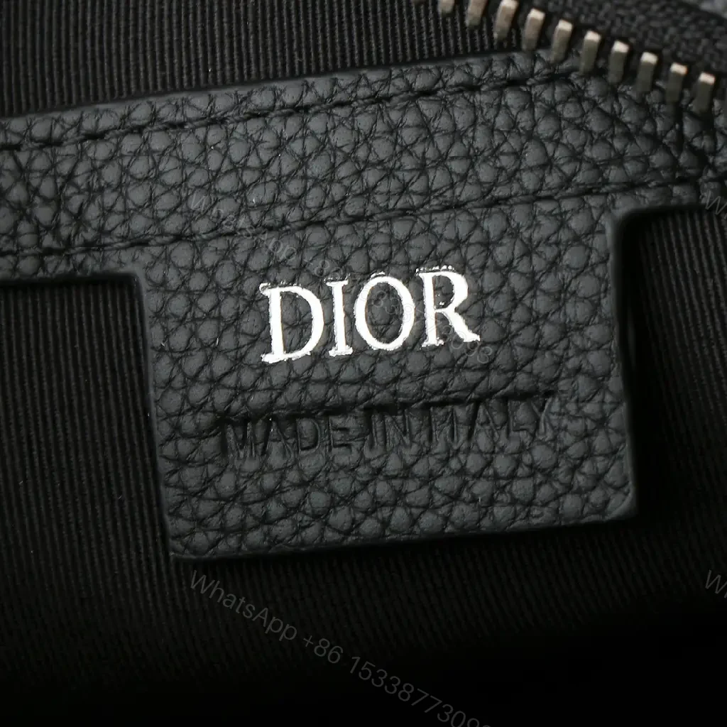 View 7 of Compact Monogram Texture Messenger Bag - Everyday Luxury Carry