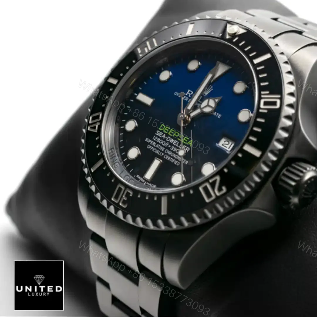 View 7 of Rolex Deepsea Sea-Dweller Black PVD 116660 D-Blue Oyster Replica