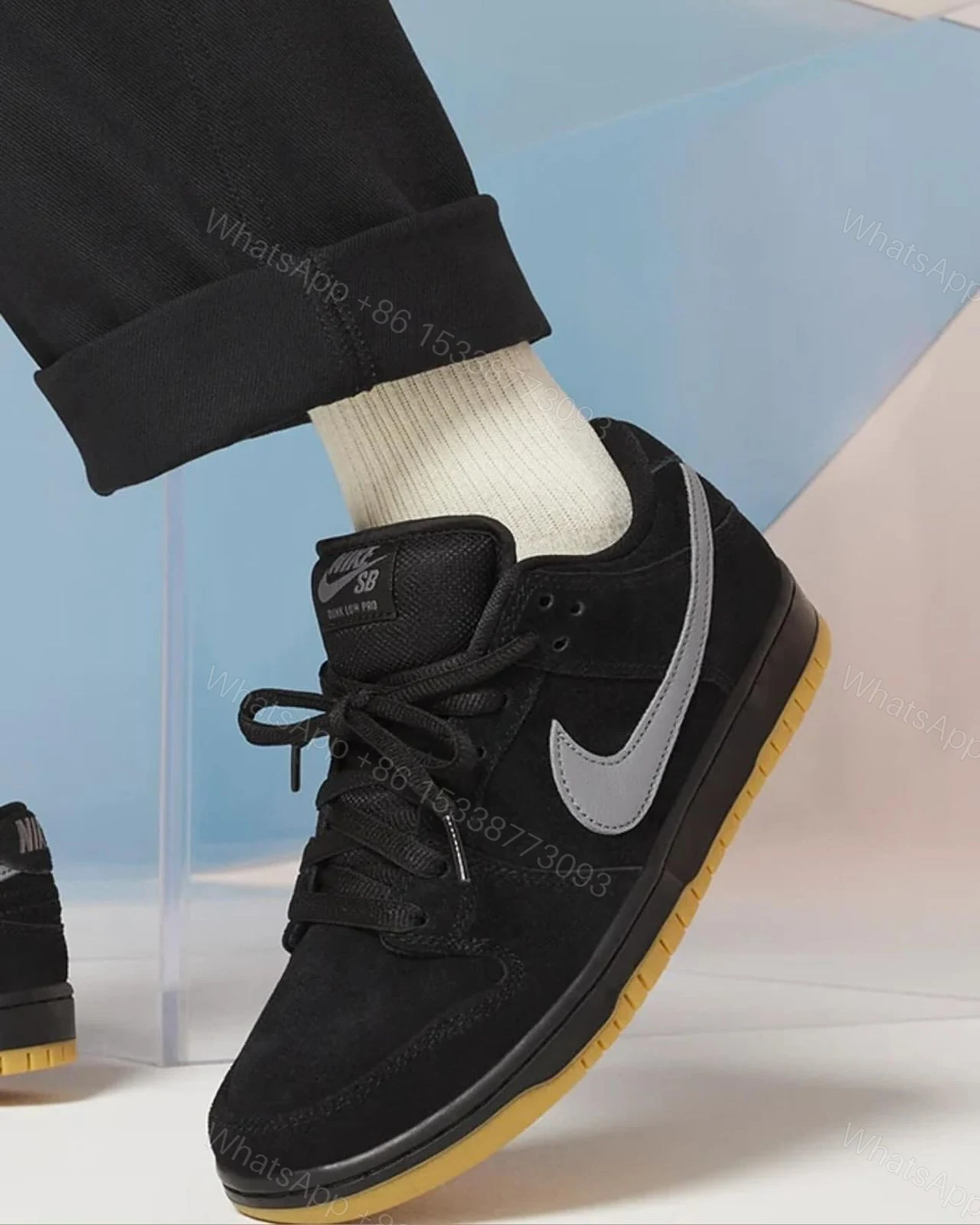 View 3 of FIRST COPY NIKE SB DUNK LOW FOG BLACK GUM
