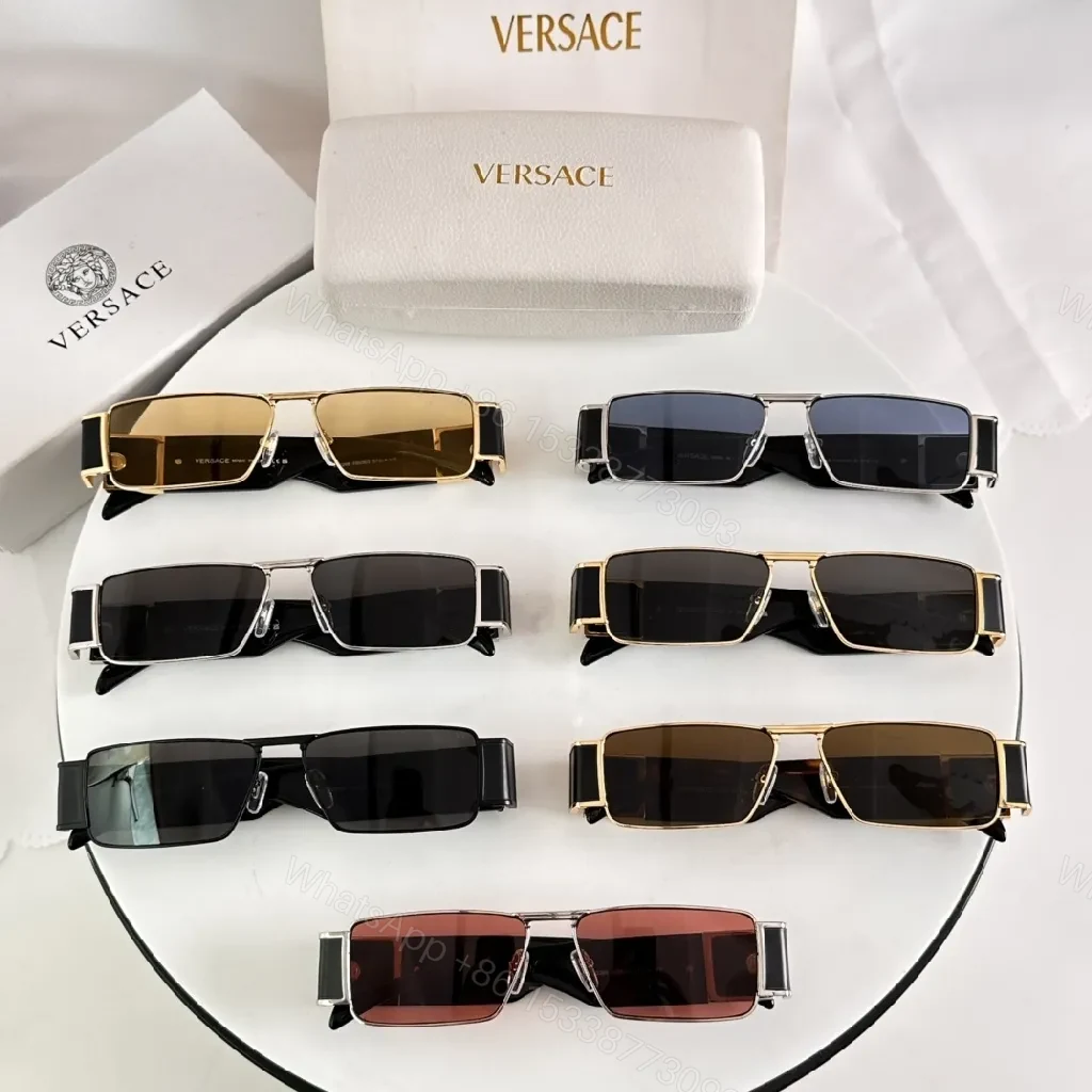 View 2 of Copper-Tone Lens, Silver Frame Sunglasses: Geometric Luxe