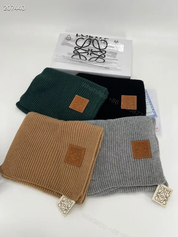 View 5 of Cozy Black Knit Set: Premium Wool-Blend Luxury Scarf & Beanie