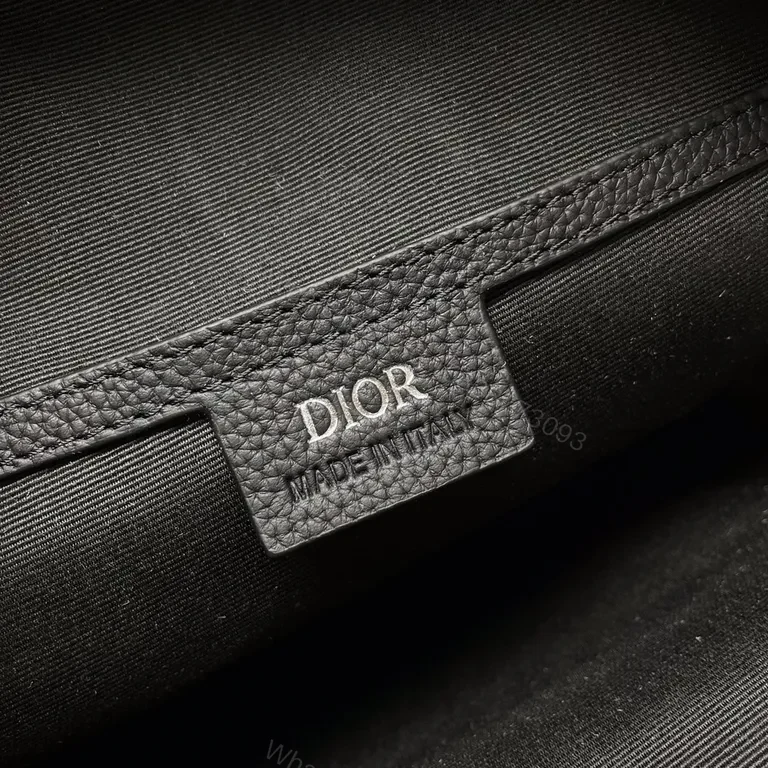 View 3 of Monogram Dior Backpack: Oblique Canvas, Black Leather, Luxe Daily Carry
