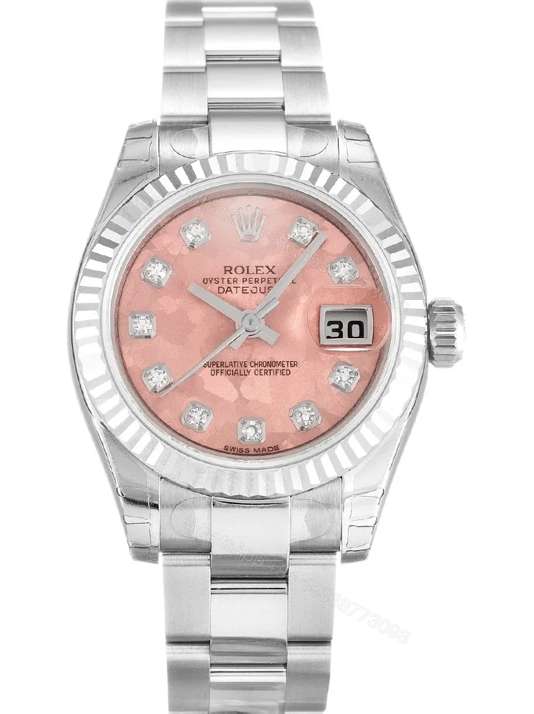 Replica Rolex Lady-Datejust Gold Dust – Pink Dial 179174 26 mm — view 1