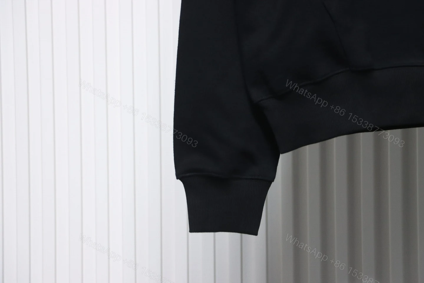 View 7 of Off-White Blue Embroidered Hoodie Letter Hoodie