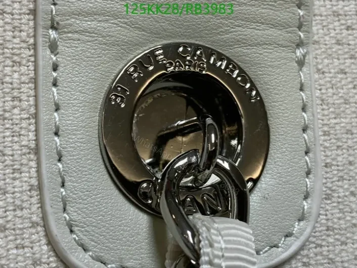 View 7 of Chanel Deauville White Medium Tote Bag RB39831