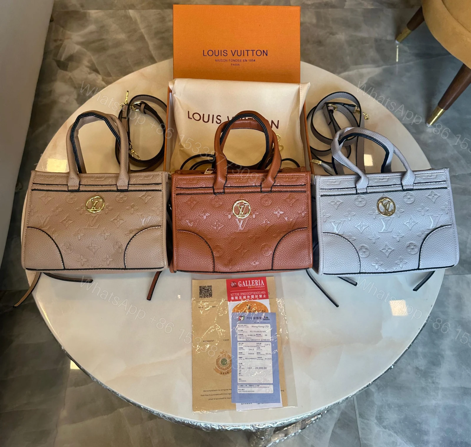 View 9 of First Copy Louis Vuitton Monogram Handbag – Premium Imported Designer Tote for Women