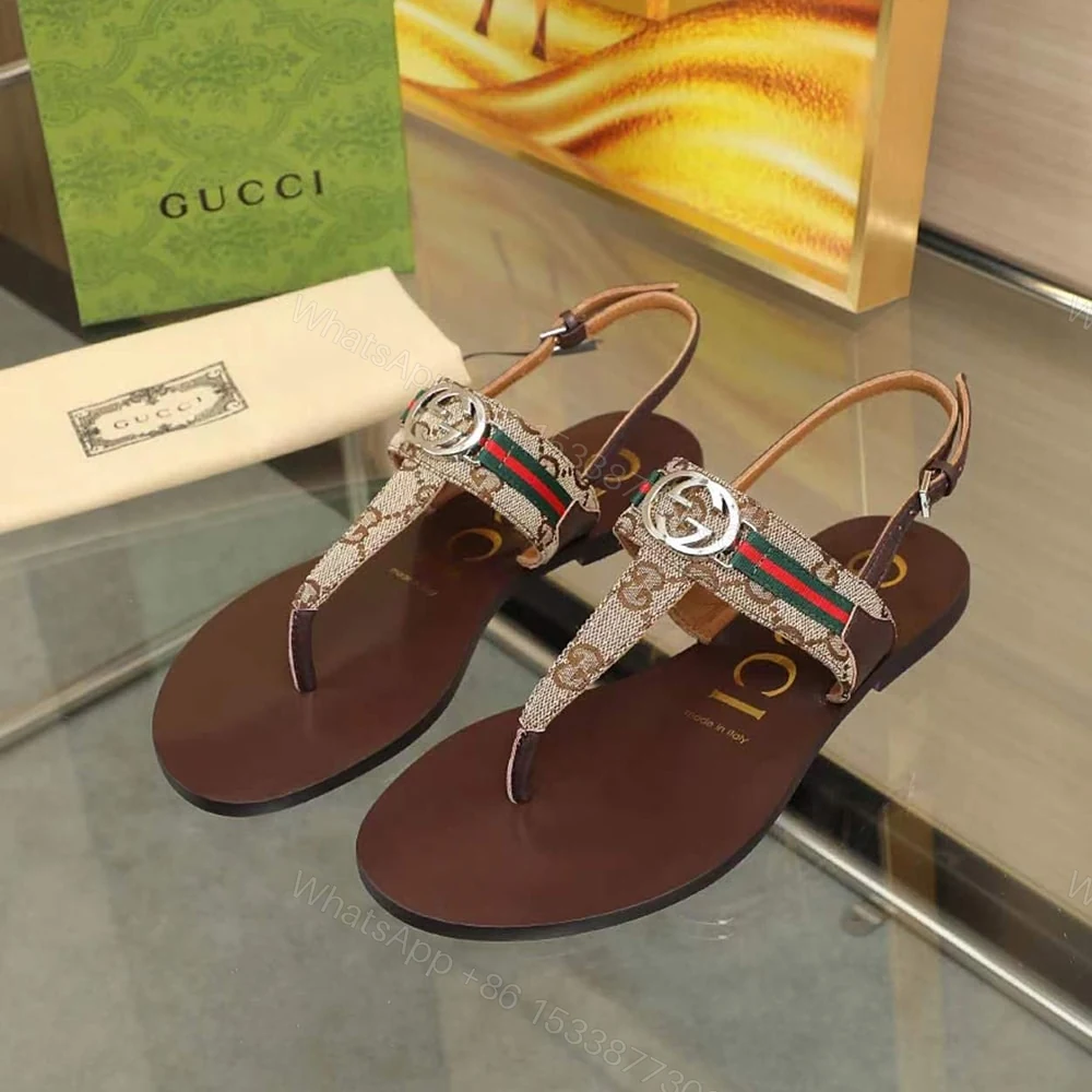 View 3 of GUCCI Women’s Interlocking G Web sandal 224201