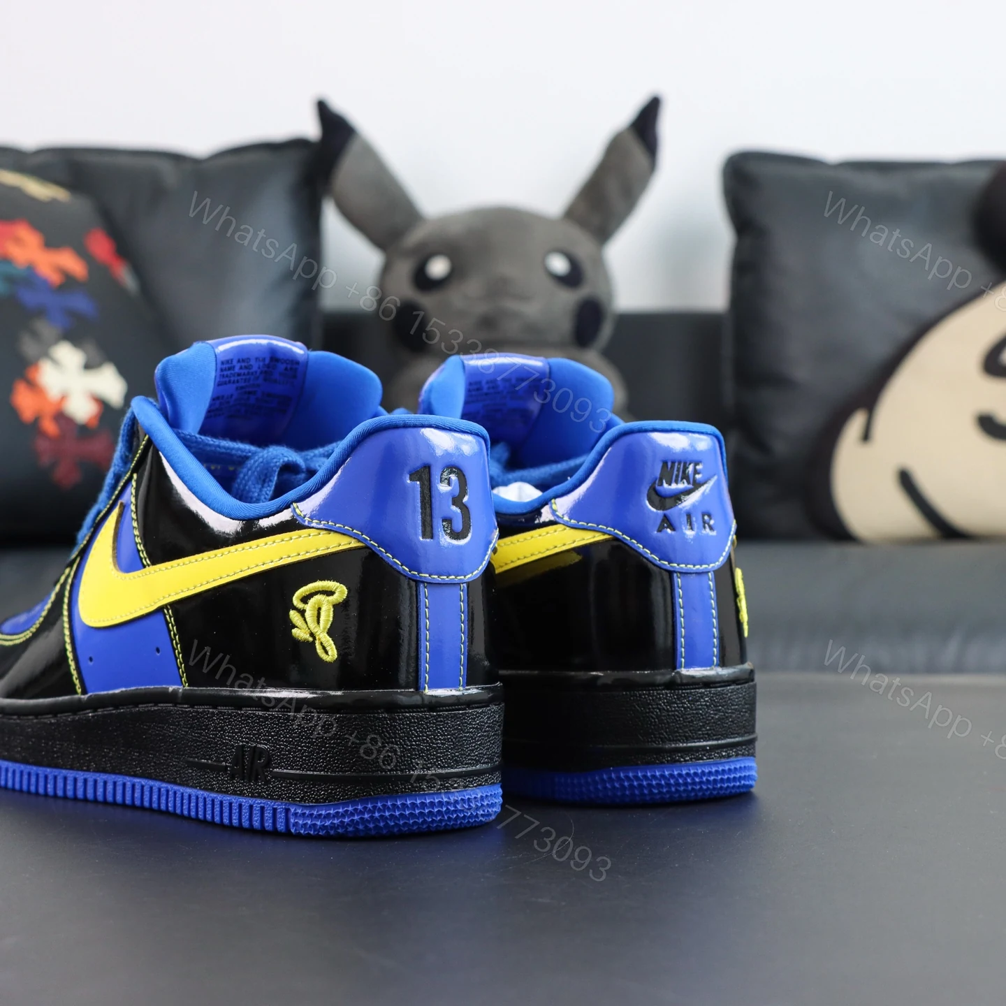 View 6 of Central Cee x Air Force 1 Low Black Yellow Blue
