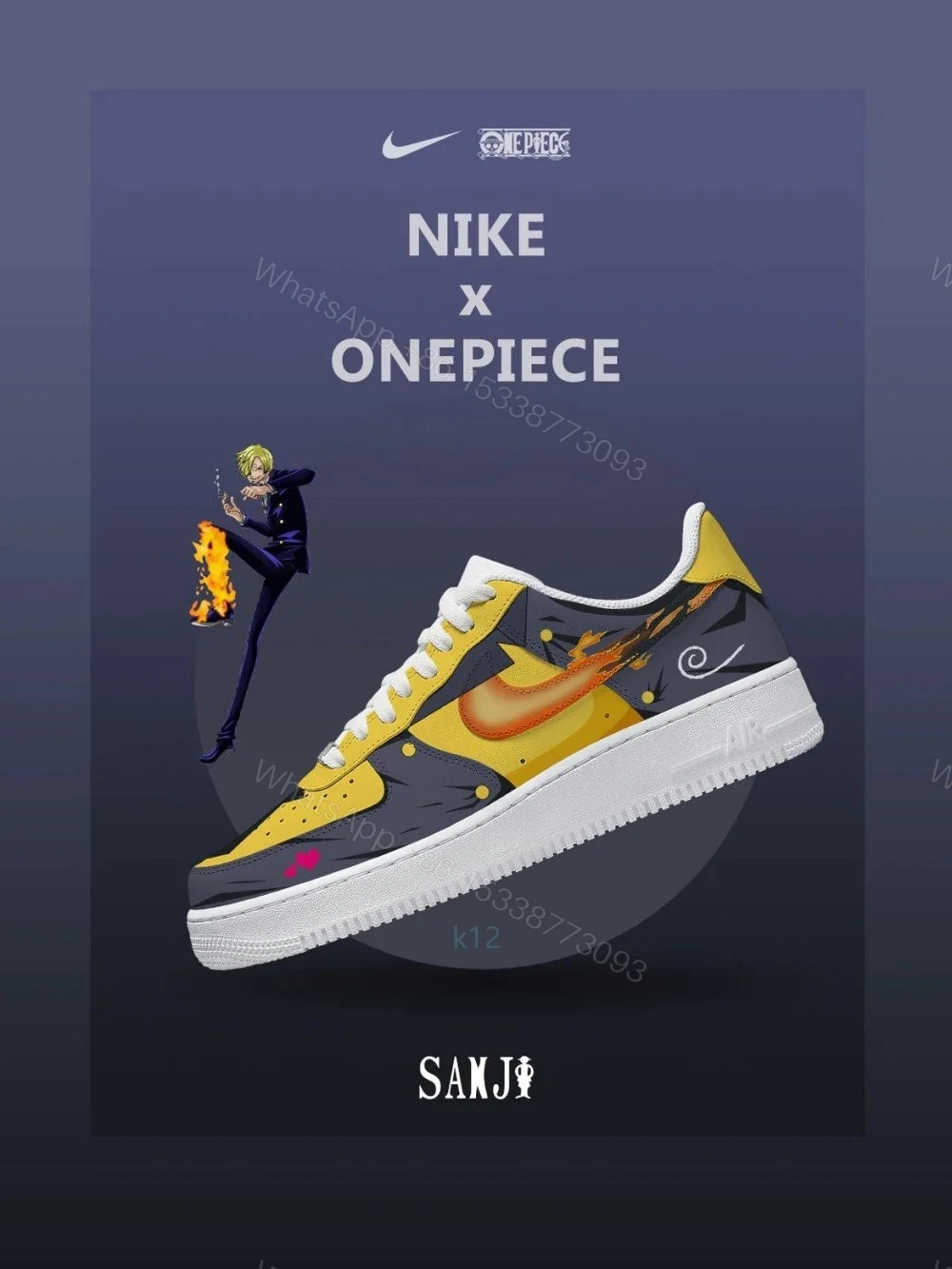 Black Leg Sanji V.3 Custom Air Force 1 — view 1