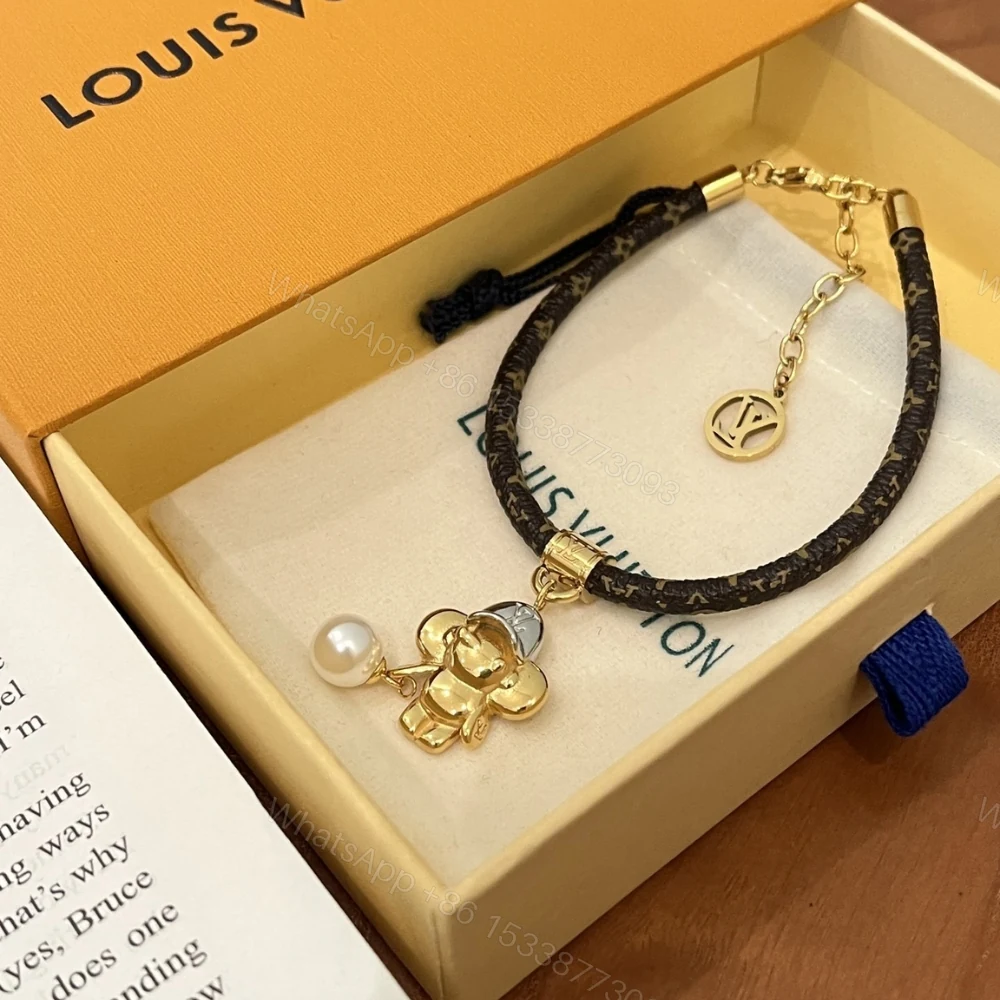 View 6 of Louis Vuitton Vivienne Bracelet Monogram Gold Brown