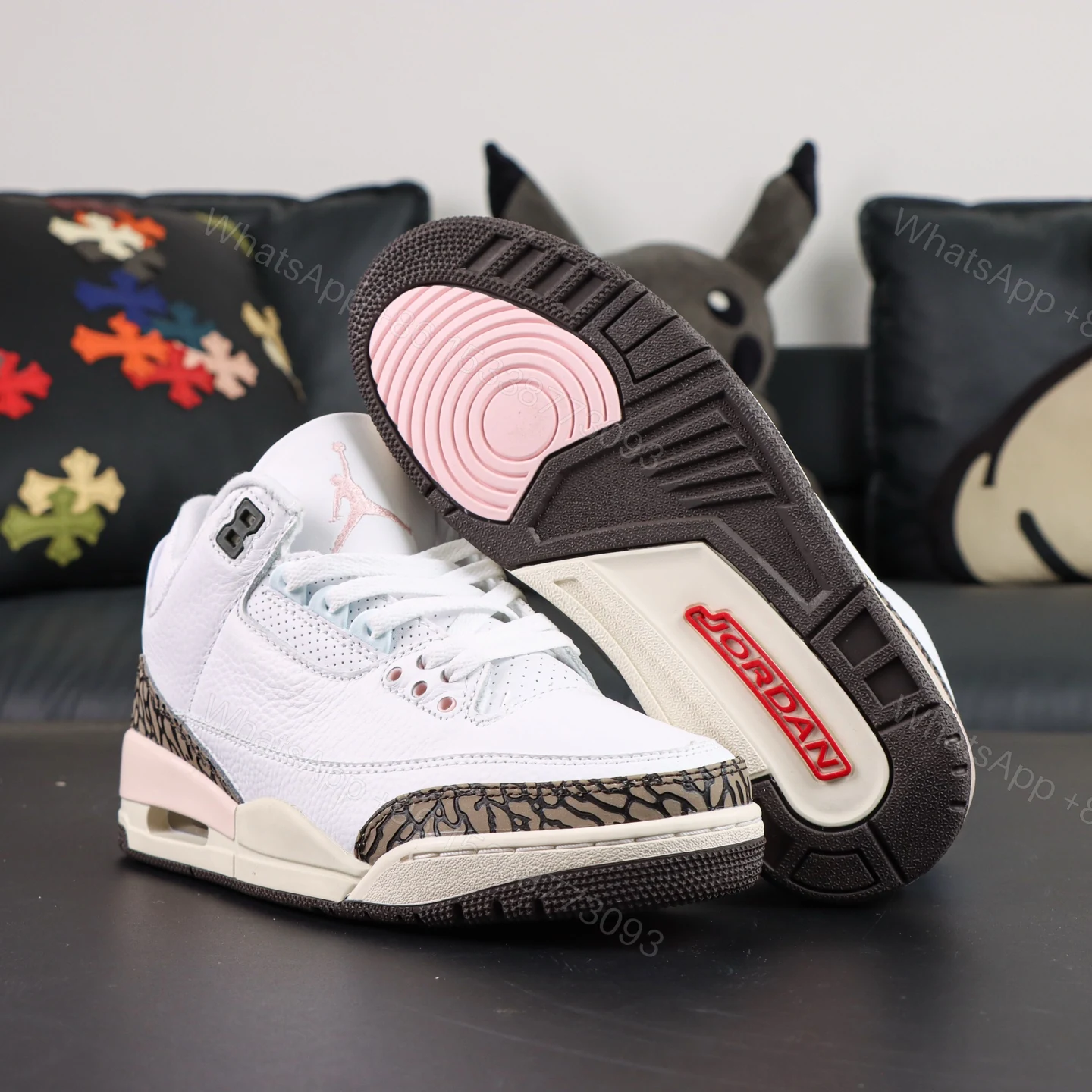 View 3 of Air Jordan 3 Retro Neapolitan Dark Mocha