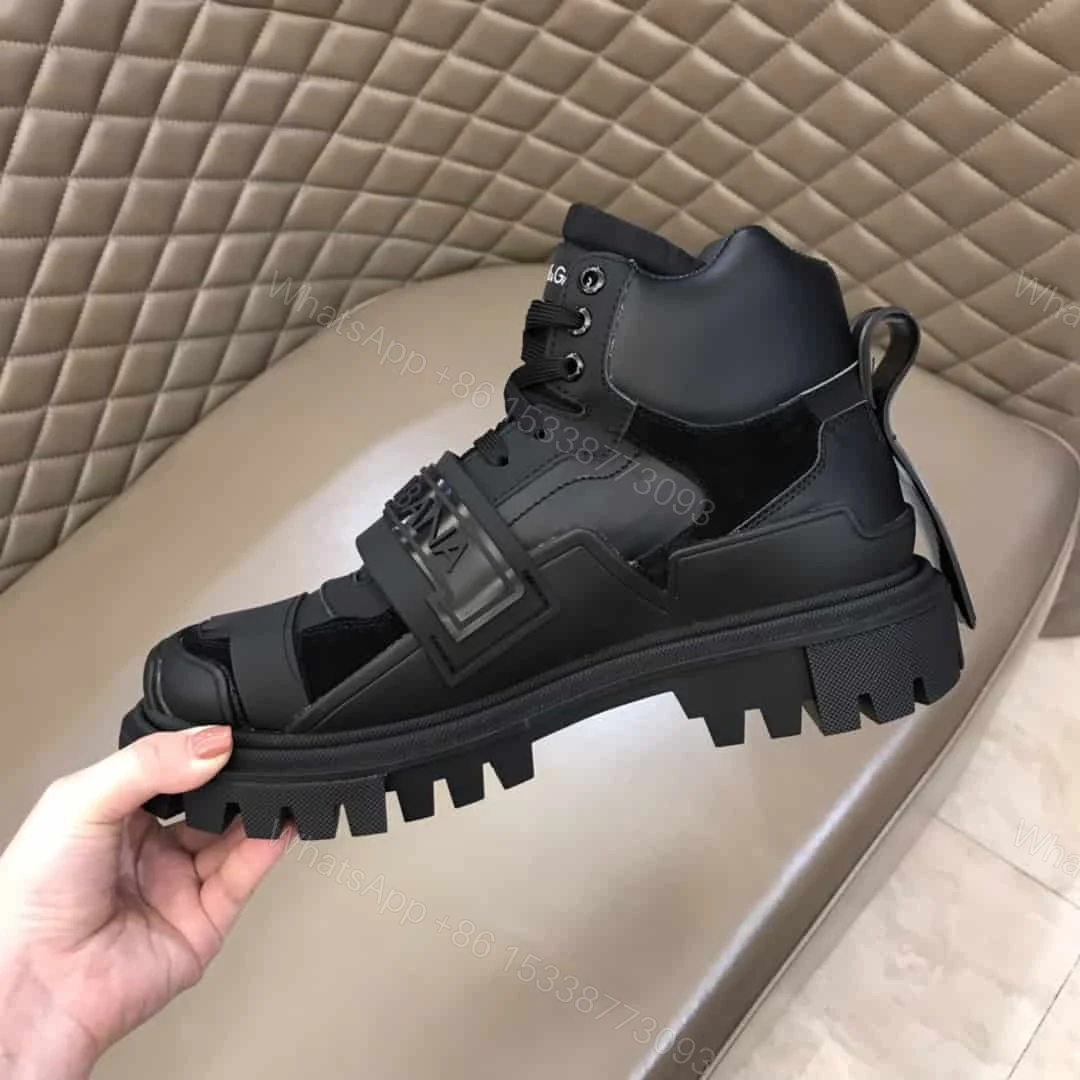View 8 of DOLCE & GABBANA LOGO STRAP TREKKING BOOTS – DG55