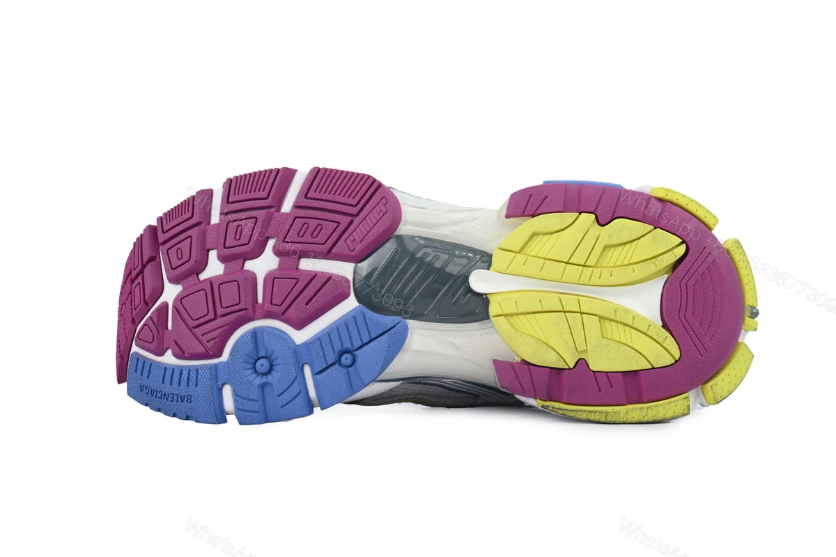 View 3 of Balenciaga Runner Sneaker 'White Purple Blue' 772767 W3RMU 9547