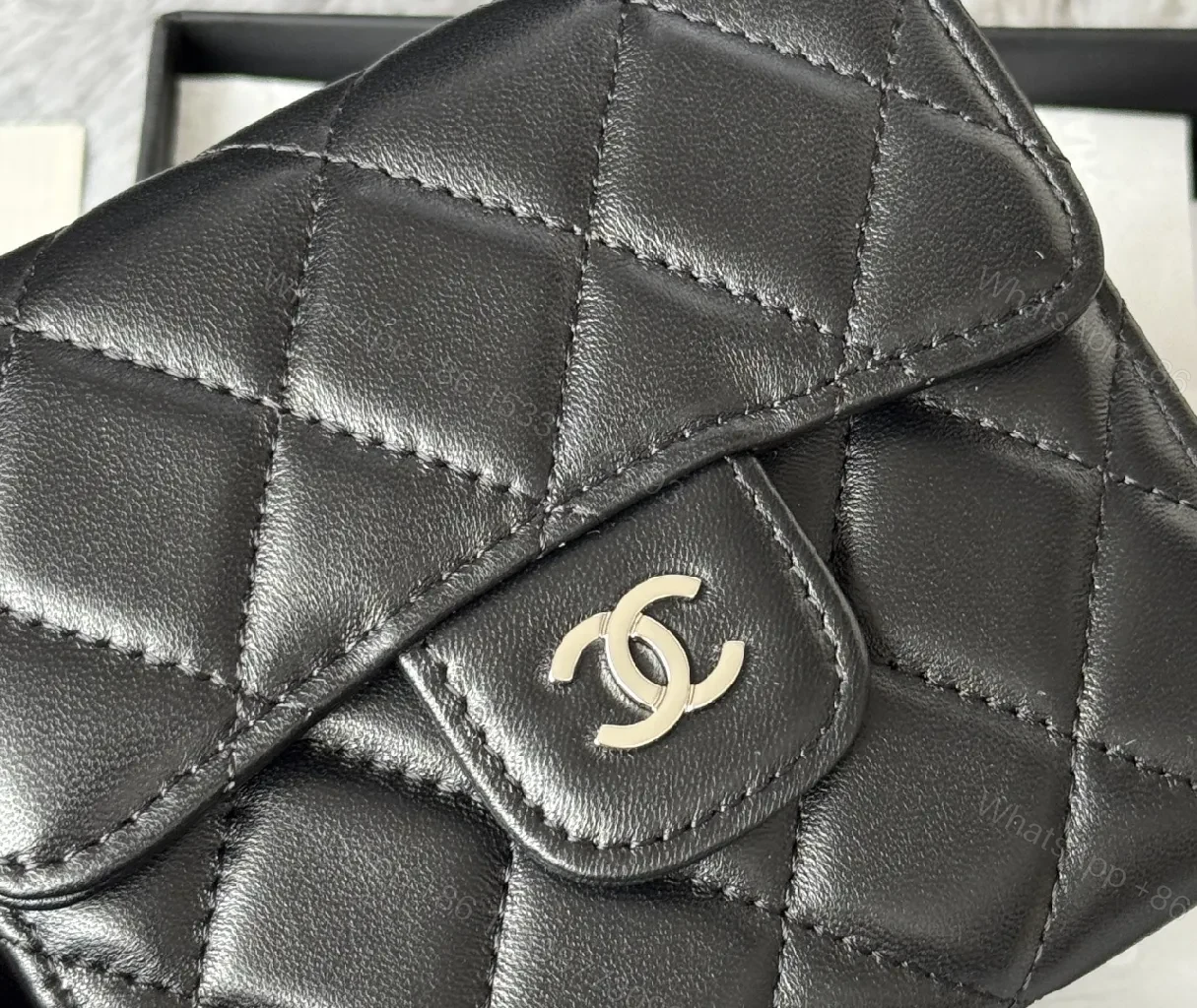 View 4 of Quilted Leather Wallet—Compact Luxury, Everyday Practicality