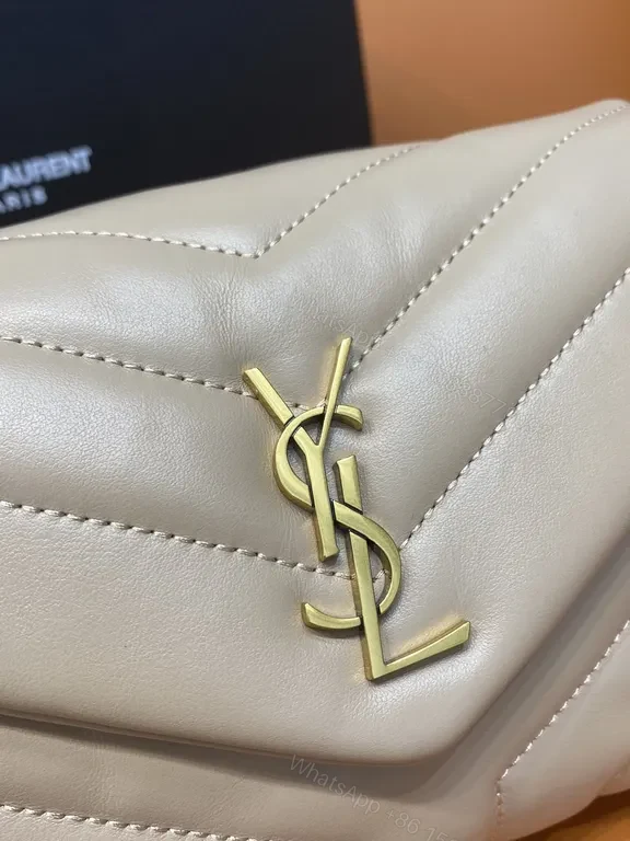 View 3 of Taupe Lambskin Chevron-Quilt Shoulder Bag: Discreet Luxury Carry