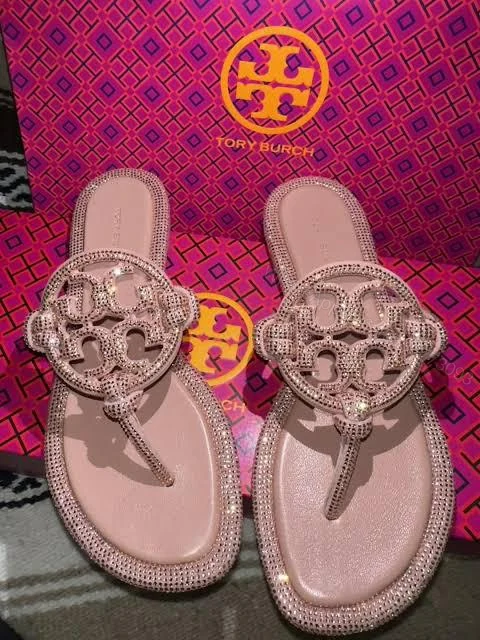 FIRST COPY Tory Burch Miller Knotted Pavé Flats — view 1