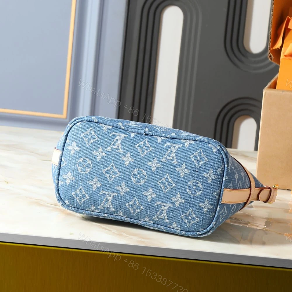 View 5 of Louis Vuitton Cruiser Toiletry Bag Blue Denim 22Cm M27945
