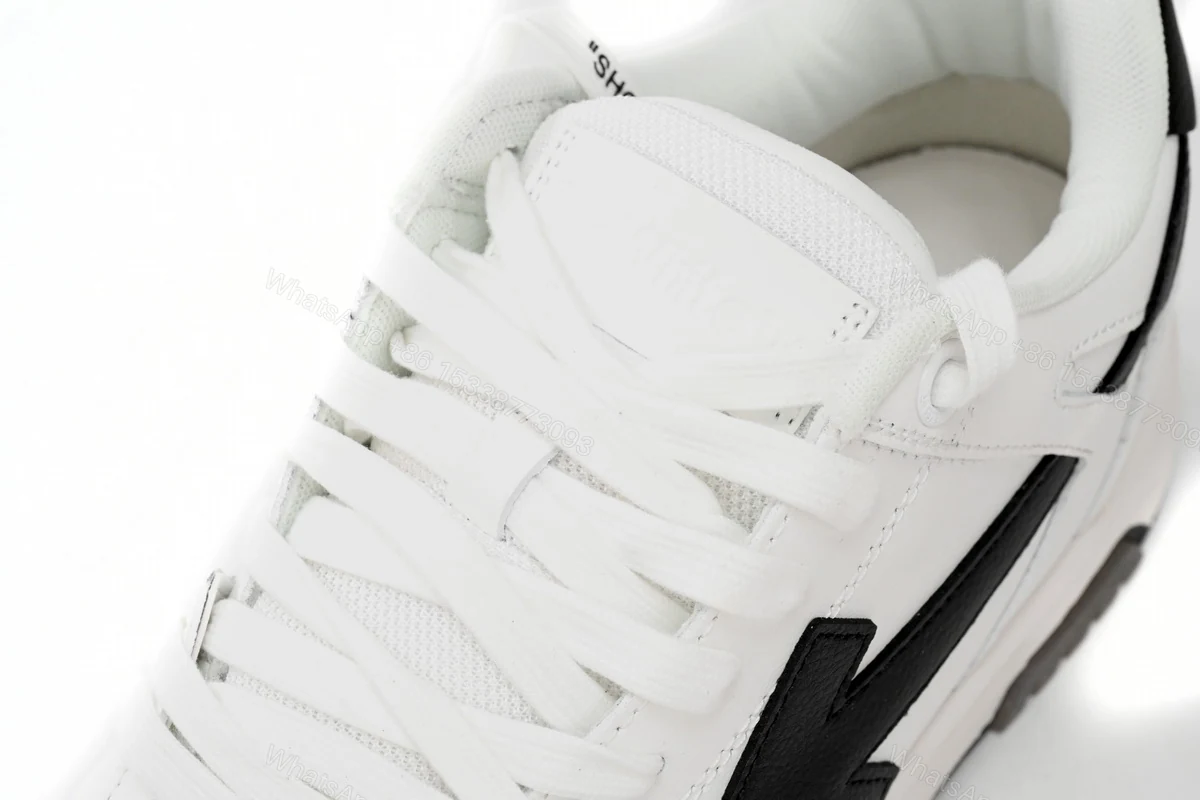 View 7 of OFF-WHITE Out Of Office OOO 30 MM Low Tops Black White Blue OMIA189C99LEA0040110