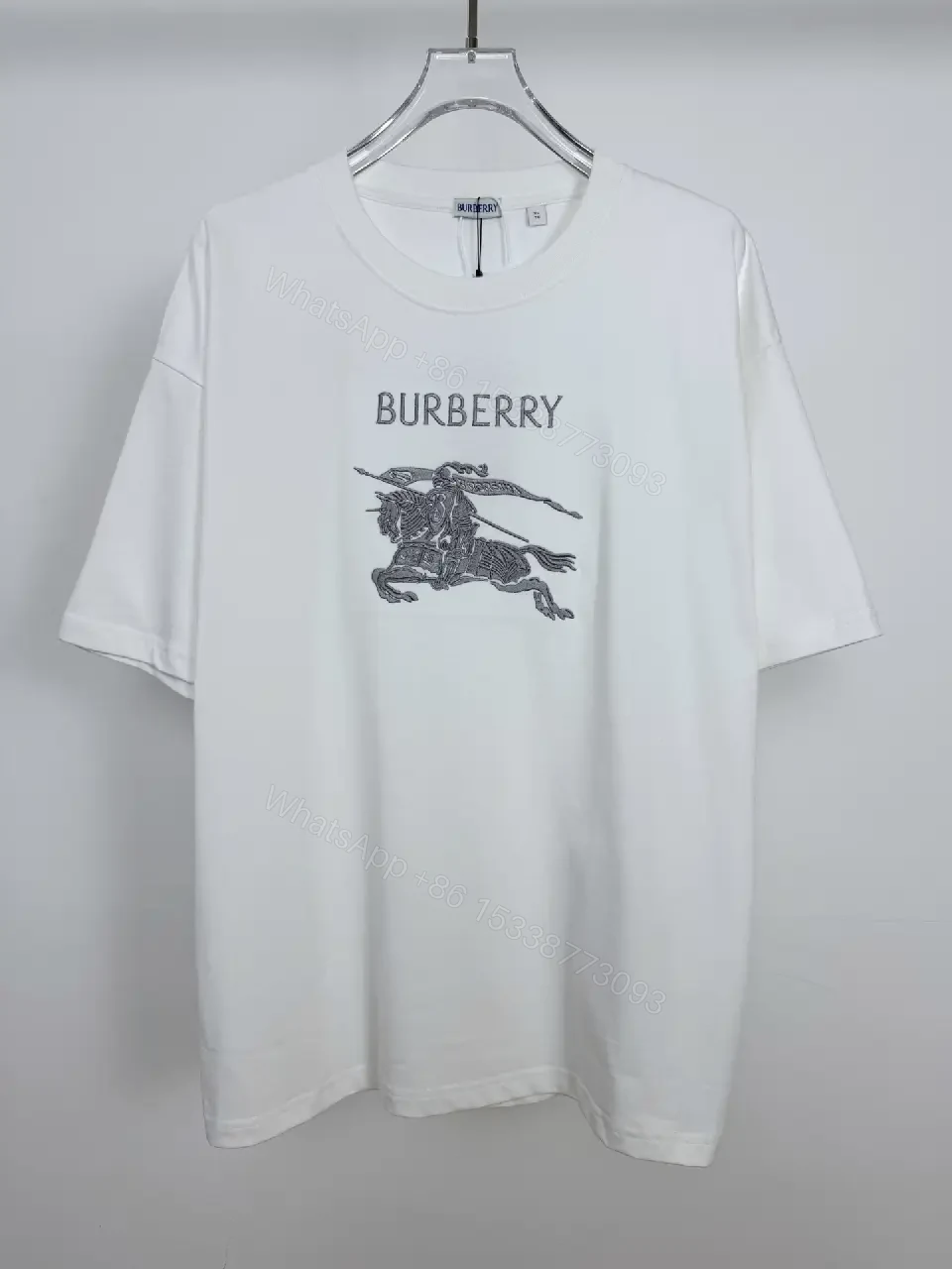 View 5 of White Cotton Graphic Tee: Modern Luxe Crewneck White Tee