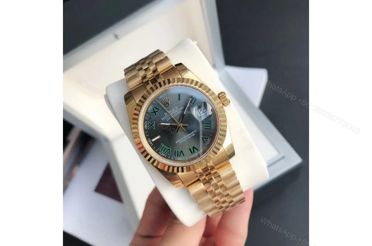 View 2 of Replica Rolex Datejust RG/RG Jubilee Bracelet 36/28 mm