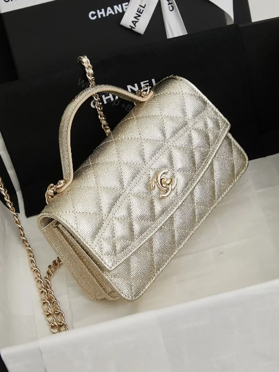 View 8 of Metallic Quilted Mini Bag: Lux Texture, Everyday Versatility
