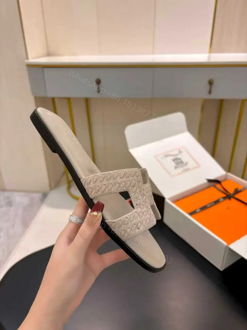 View 8 of Elegant Patterned Slip-Ons with Cushioned Comfort Shoes