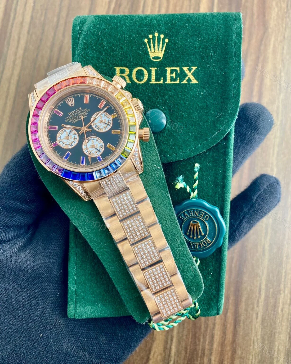 View 2 of Rolex Daytona Rainbow Diamond 44MM Chronograph