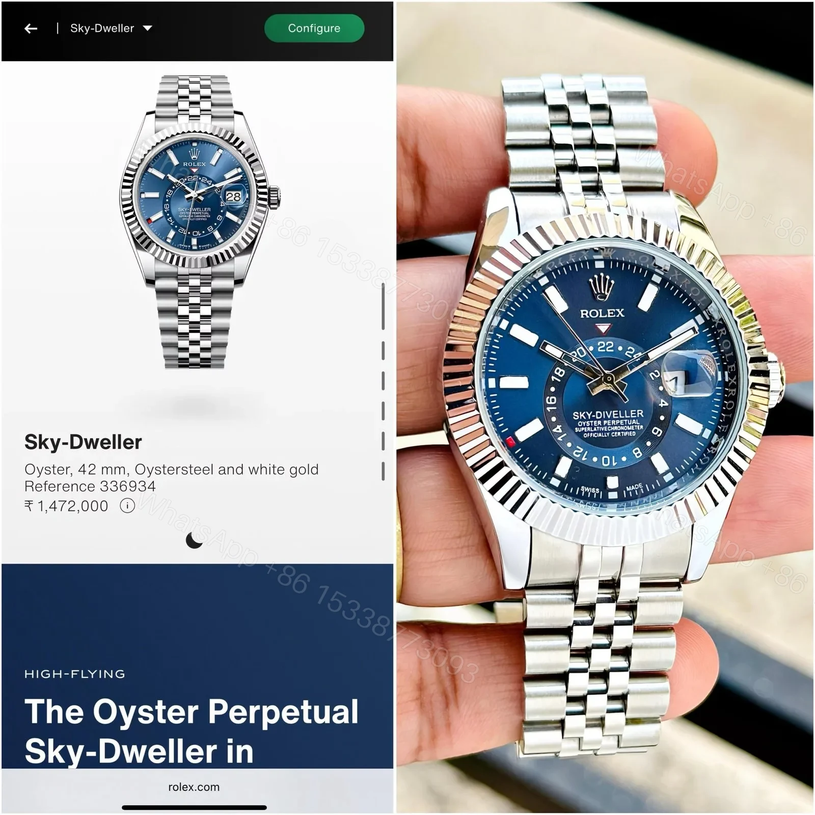 View 2 of Rolex Sky-Dweller Exclusive Collection