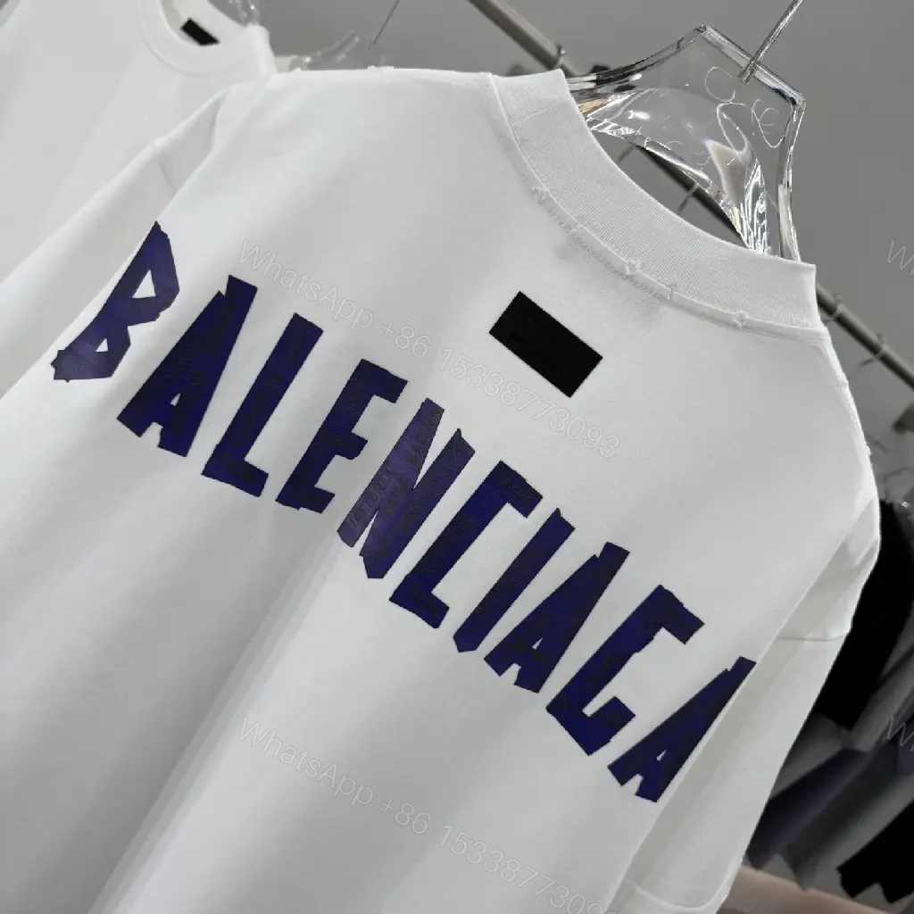 View 7 of White Cotton Minimalist Tee with Centered Logo