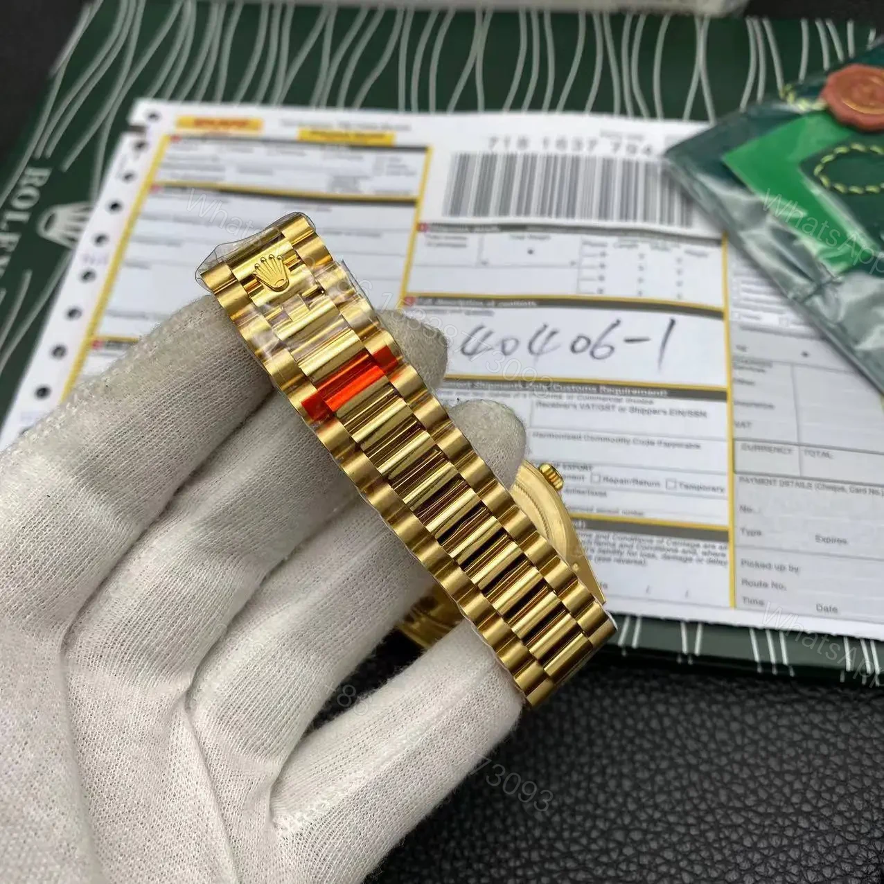 View 5 of Rolex Day Date Yellow Gold Replica Super Clone Model