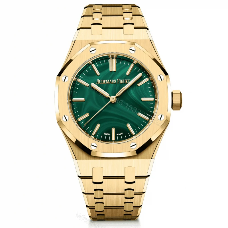 Super Swiss Clone Audemars Piguet Royal Oak Selfwinding 41mm Green Malachite Dial — view 1