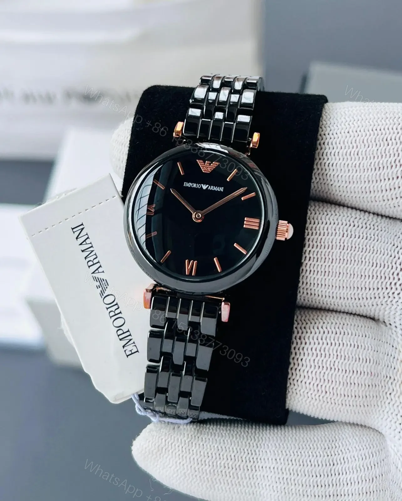 View 2 of Emporio Armani Classic Black Ceramic
