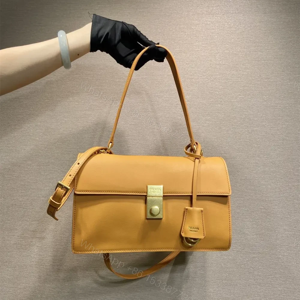View 10 of 高仿Prada*SoftSound系列1BN023斜挎包琥珀色中號免檢版