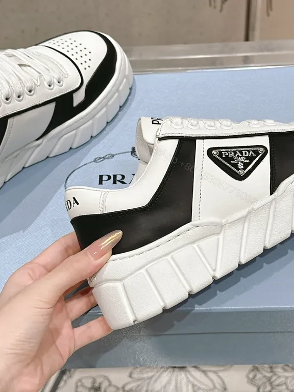 View 9 of Monochrome Luxe Prada-Influenced Platform Sneakers