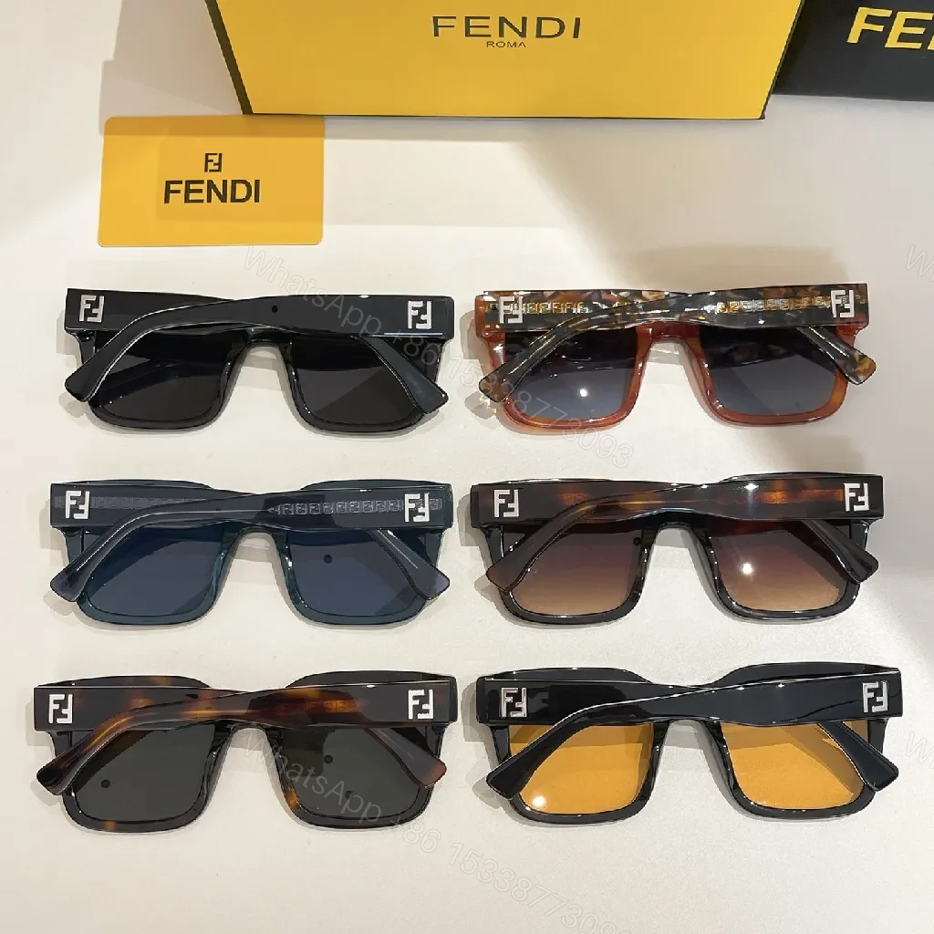 View 5 of Tortoise-Texture Acetate Squared Sunglasses, UV Protection