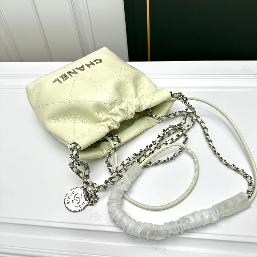 View 5 of Chanel 22 Mini Handbag Light Yellow