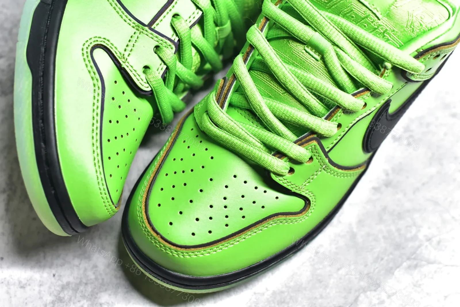 View 6 of Nike SB Dunk Low x Powerpuff Girls Green Replica