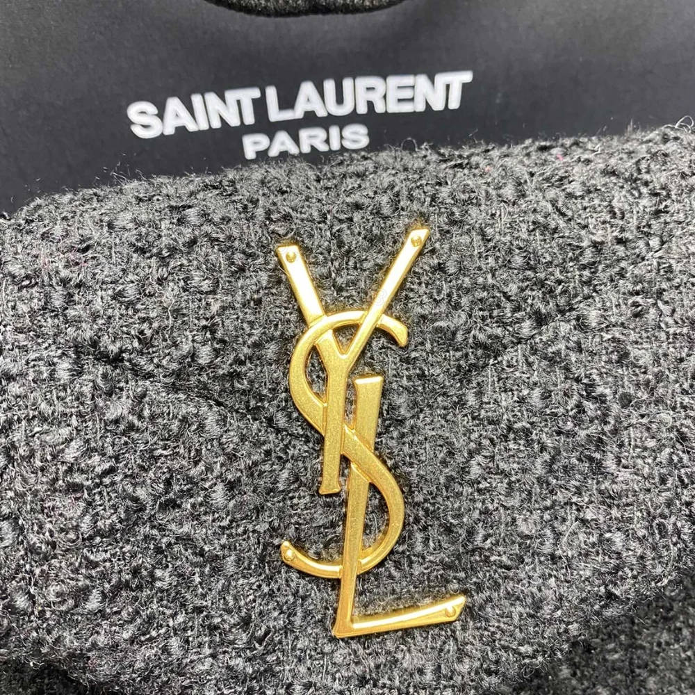 View 4 of Saint Laurent Small Loulou Boucle Bag Black 23Cm