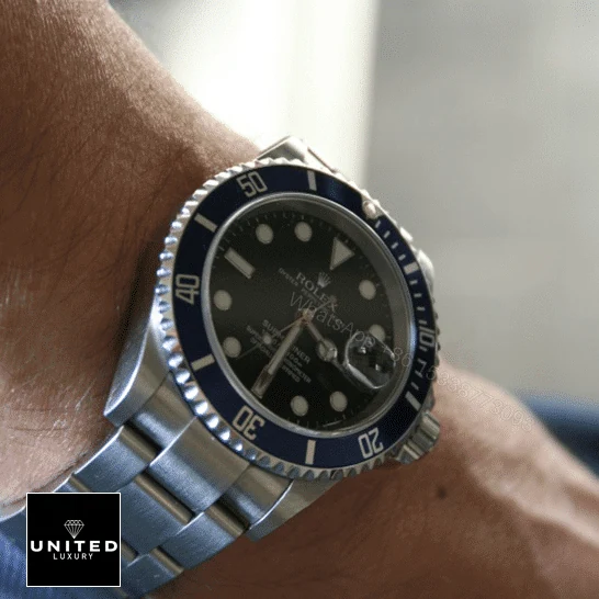View 10 of Rolex Submariner Date 16610 Black Dial Oyster Replica