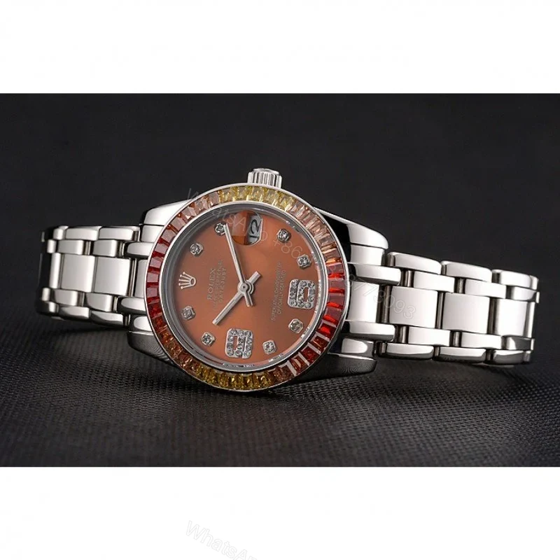 View 5 of Replica Rolex Datejust Orange Dial REP016821 33 mm