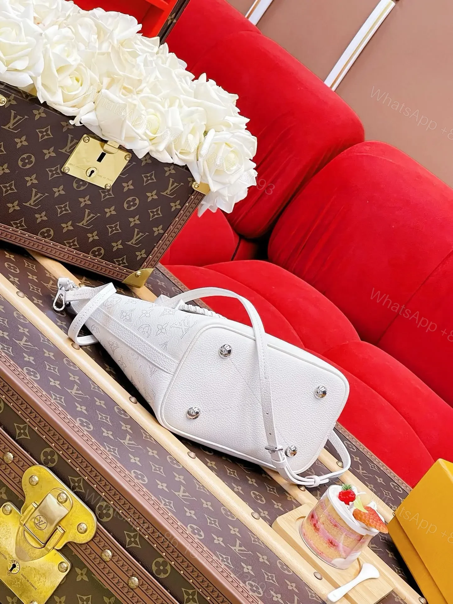 View 2 of Louis Vuitton Blossom PM Mahina leather 2-way shoulder bag