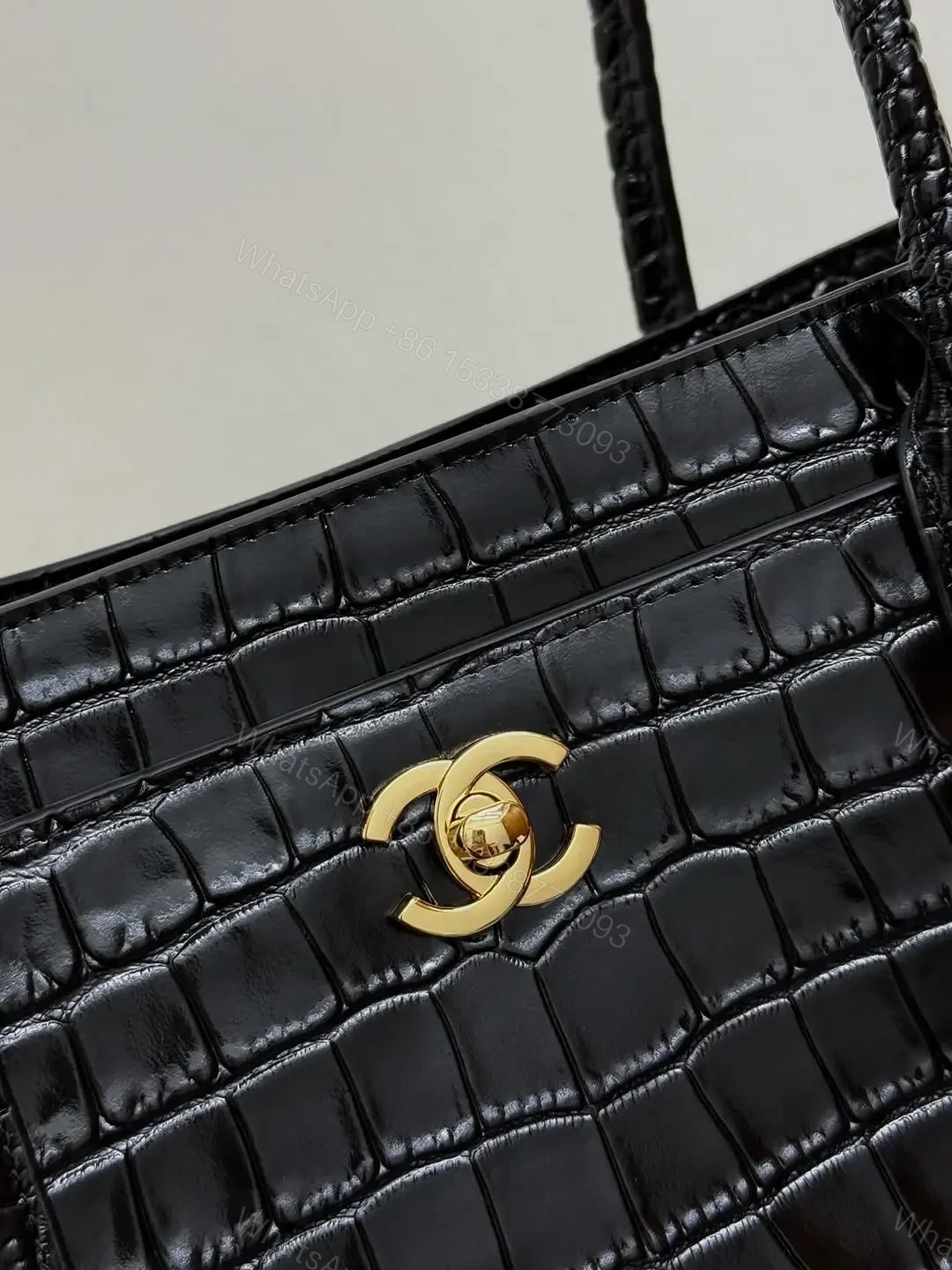 View 4 of Chanel Tote Bag Crocodile Embossed Calfskin SS26 Collection