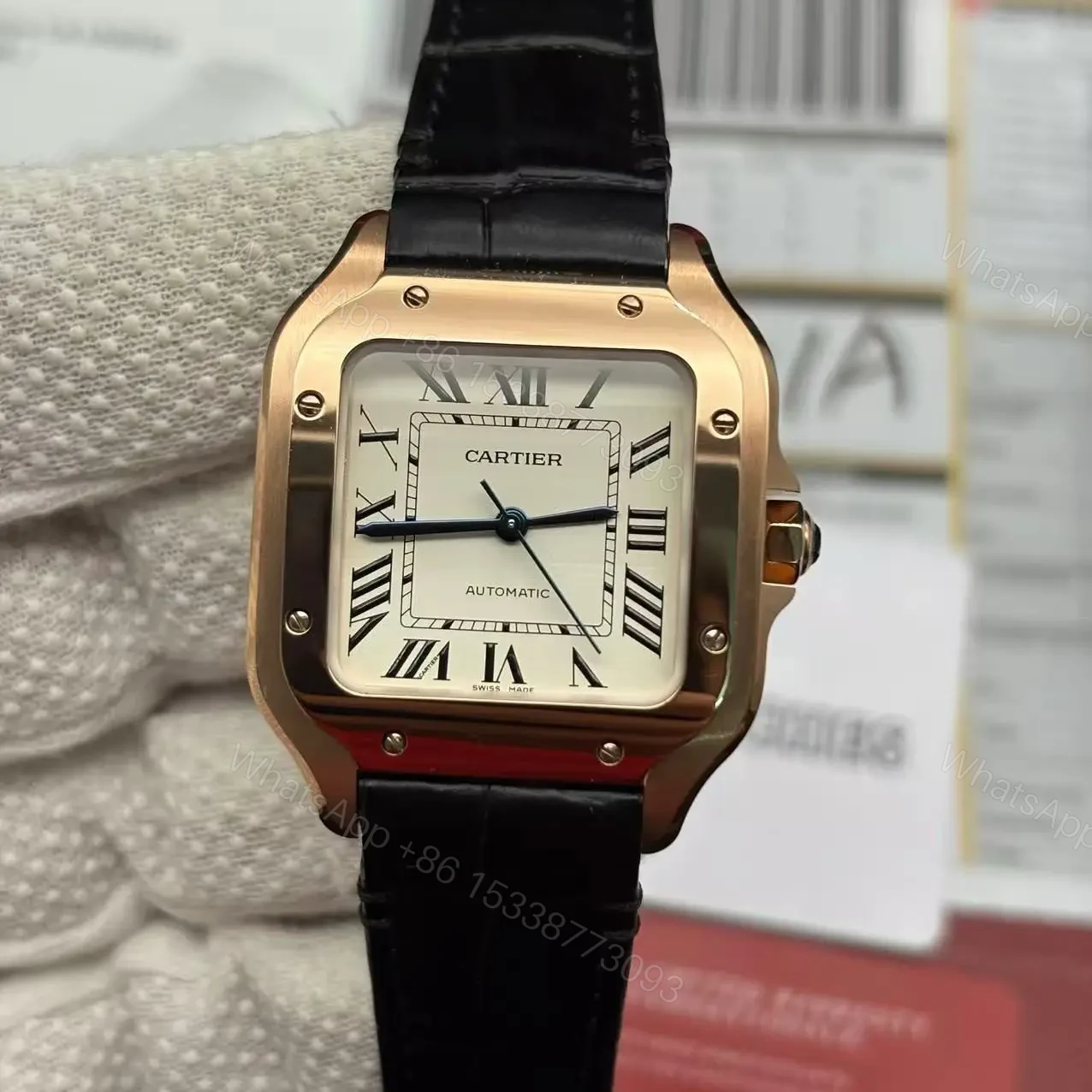 View 5 of Replica Cartier Santos WGSA0012 Watch