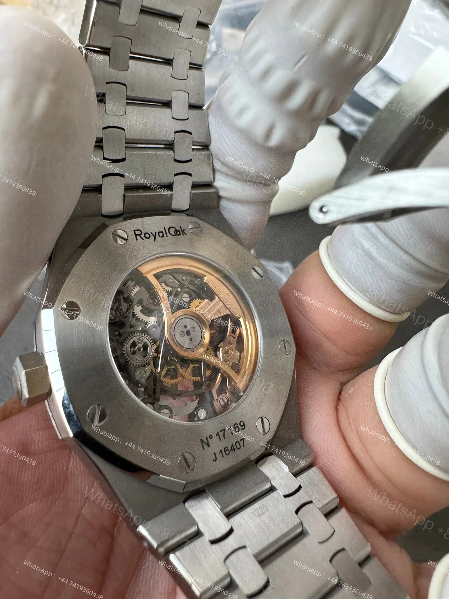 View 9 of Audemars Piguet Super Clone Royal Oak 15407ST Skeleton Dial 41MM