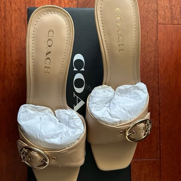 View 5 of BUY FIRST COPY COACH ABIGAIL LUXURY SUMMER WEAR HEELS FOR WOMEN