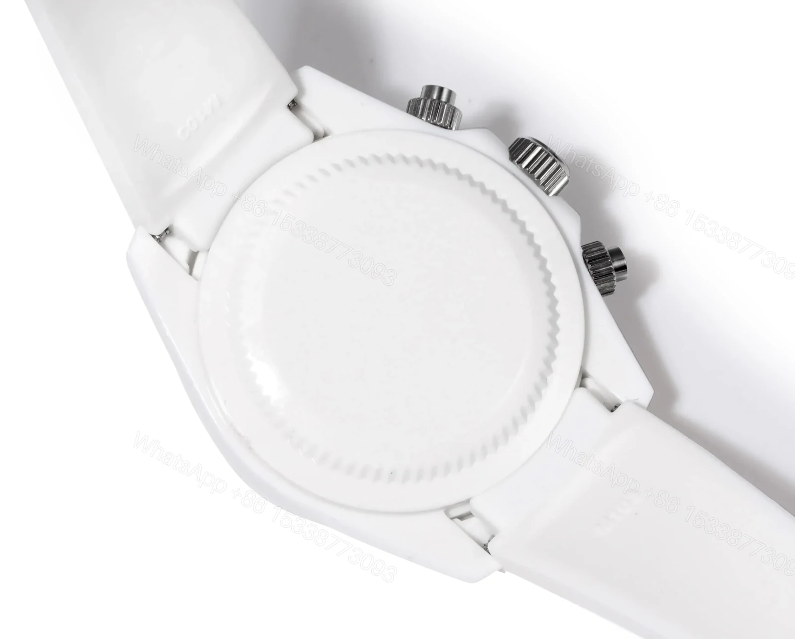 View 8 of Rolex Daytona 2 Chainz Skeleton White Ceramic replica 40MM White Rubber Strap Edition RLX-DAYTONA-2CHAINZ-SKELETON-40MM-WHITE