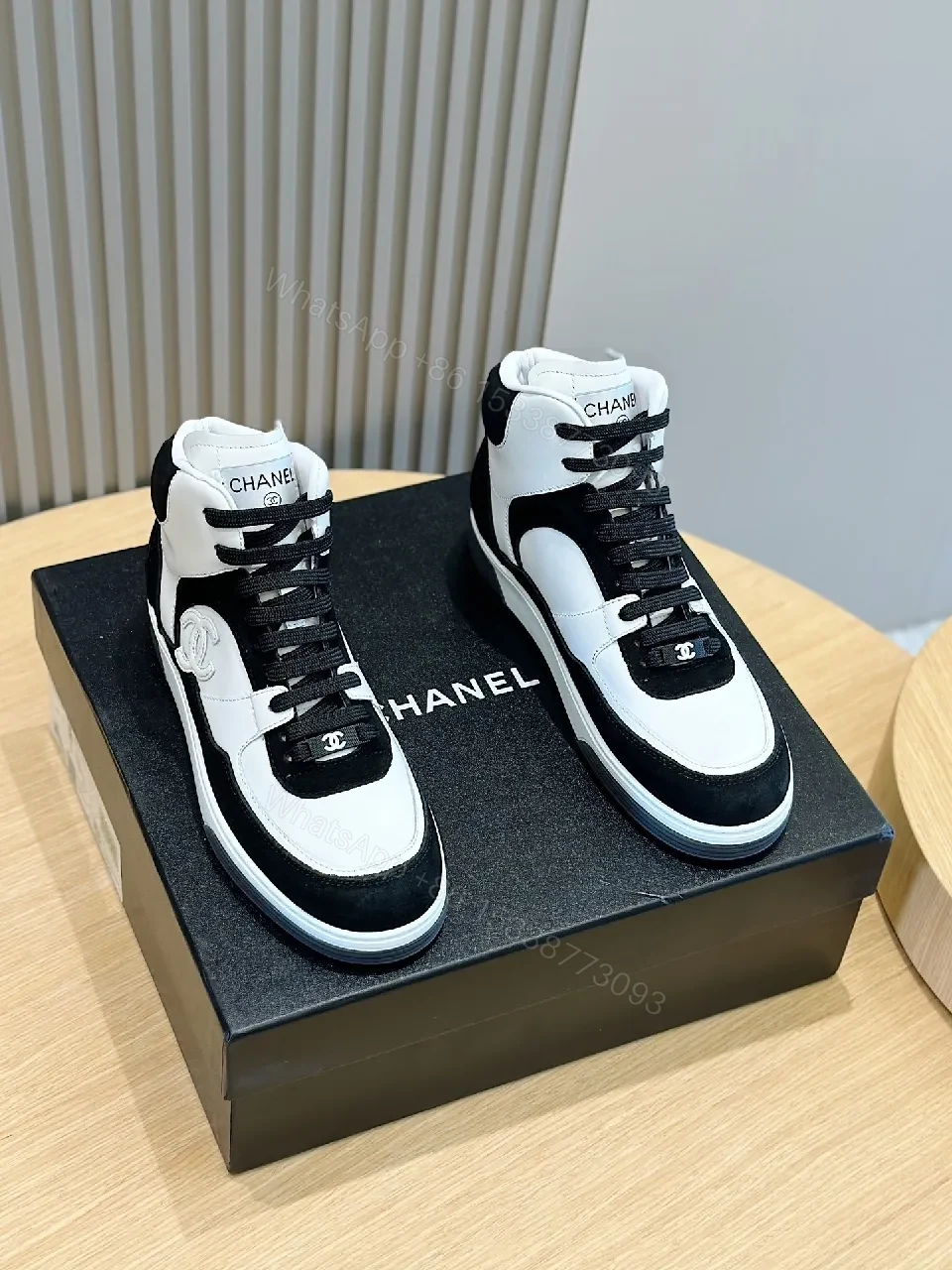 View 9 of Chic High-Top Sneaker: Leather & Suede, Luxe Comfort